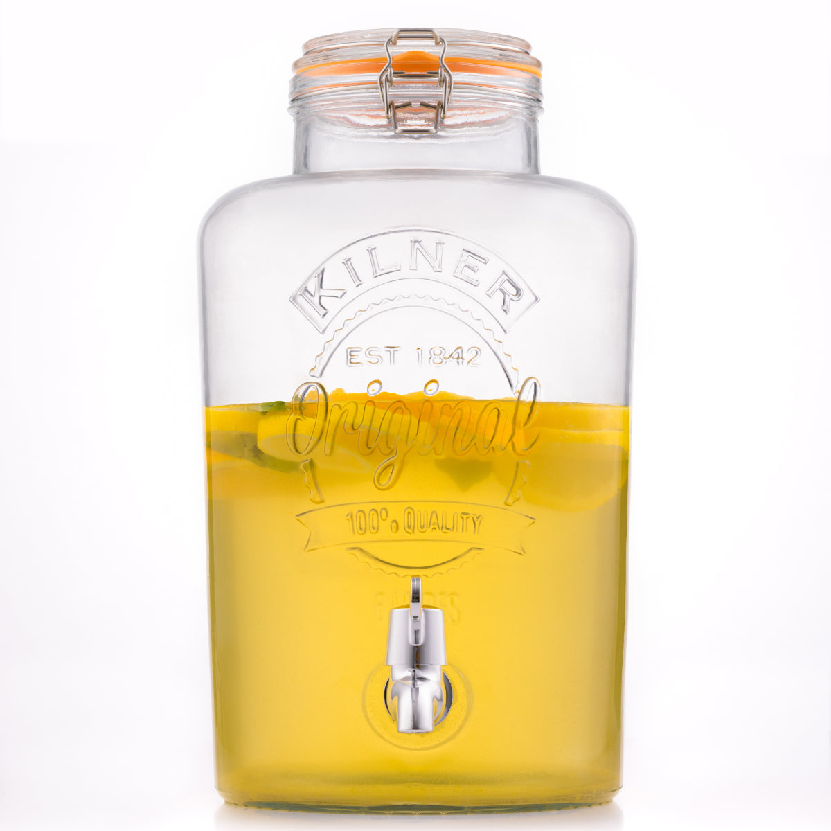 Clip Top Round Drinks Dispenser 8 Litre
