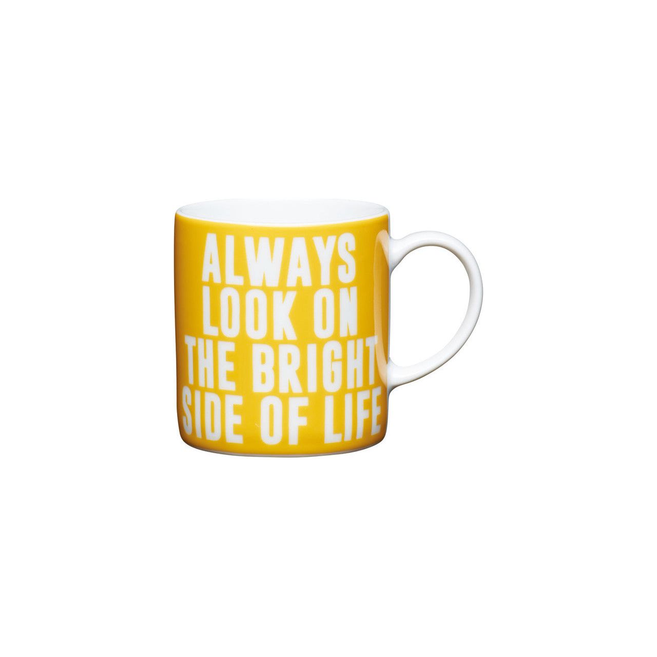 KitchenCraft 80ml Porcelain "Always Look" Espresso Cup