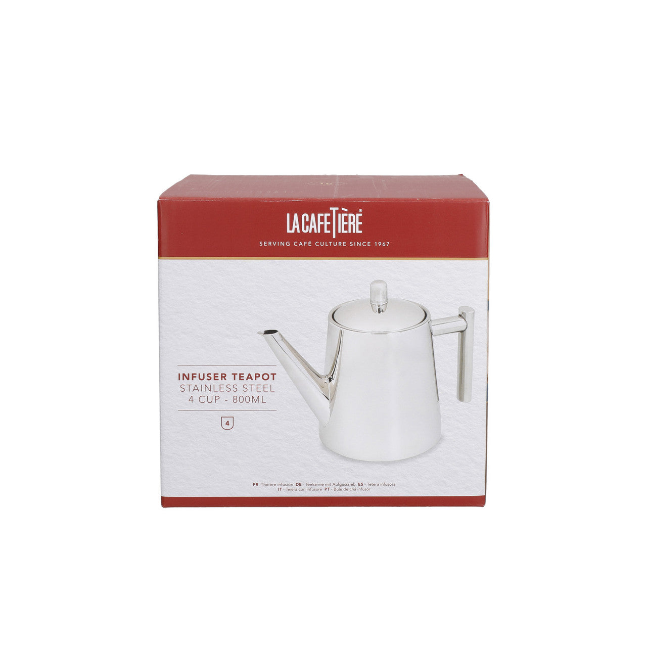La Cafetière Teapot and Infuser 4 Cup/800ml Stainless Steel