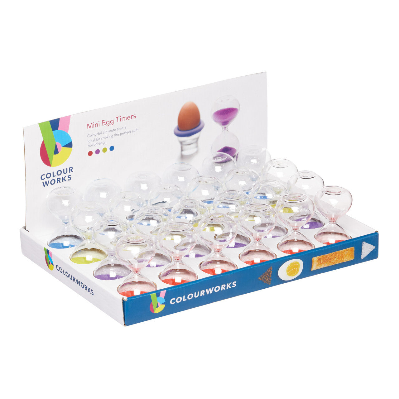 Colourworks Three Minute Miniature Egg Sand Timers