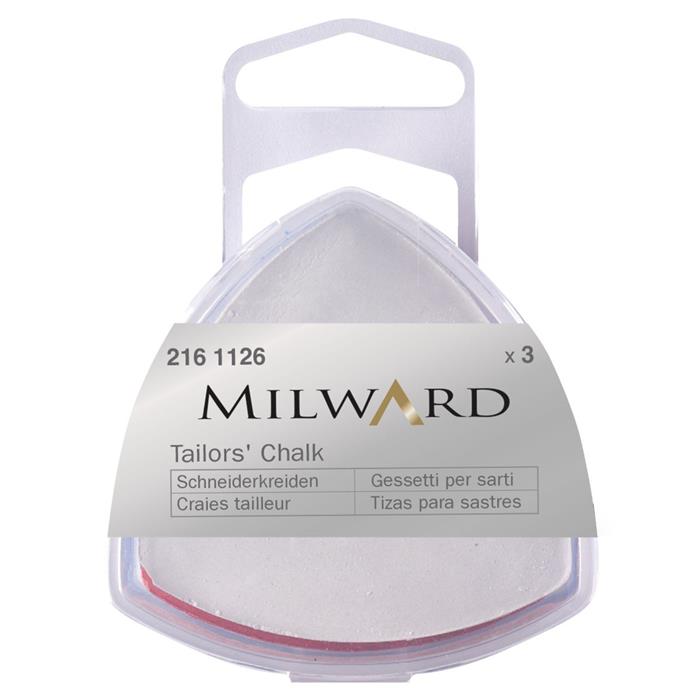 Tailors Chalk: Assorted Colours: Triangle: Pack of 3