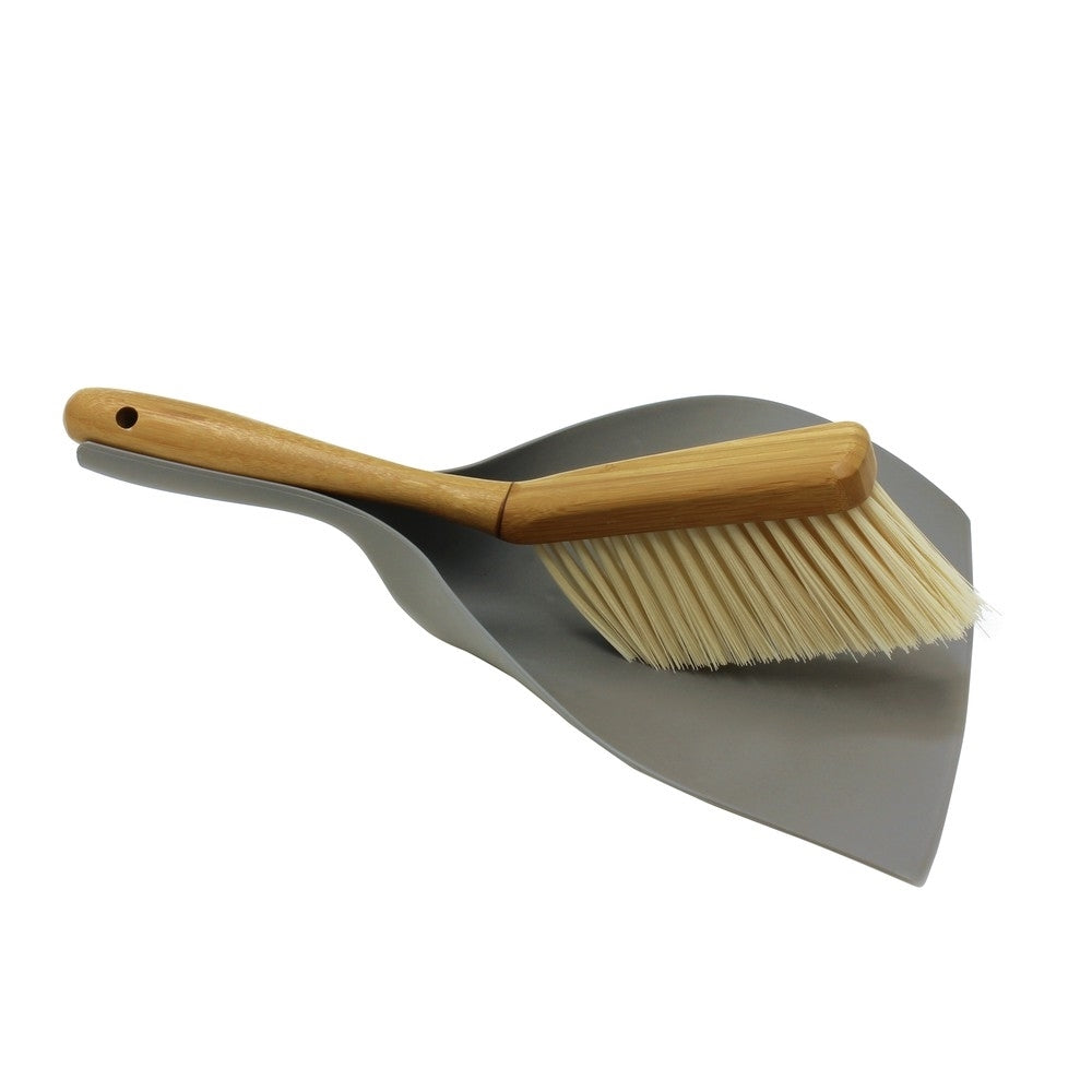 Bamboo Dustpan and Brush Set