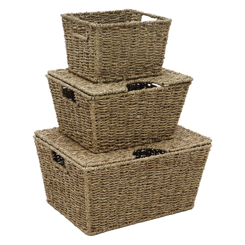 Seagrass Rectangular Storage Baskets