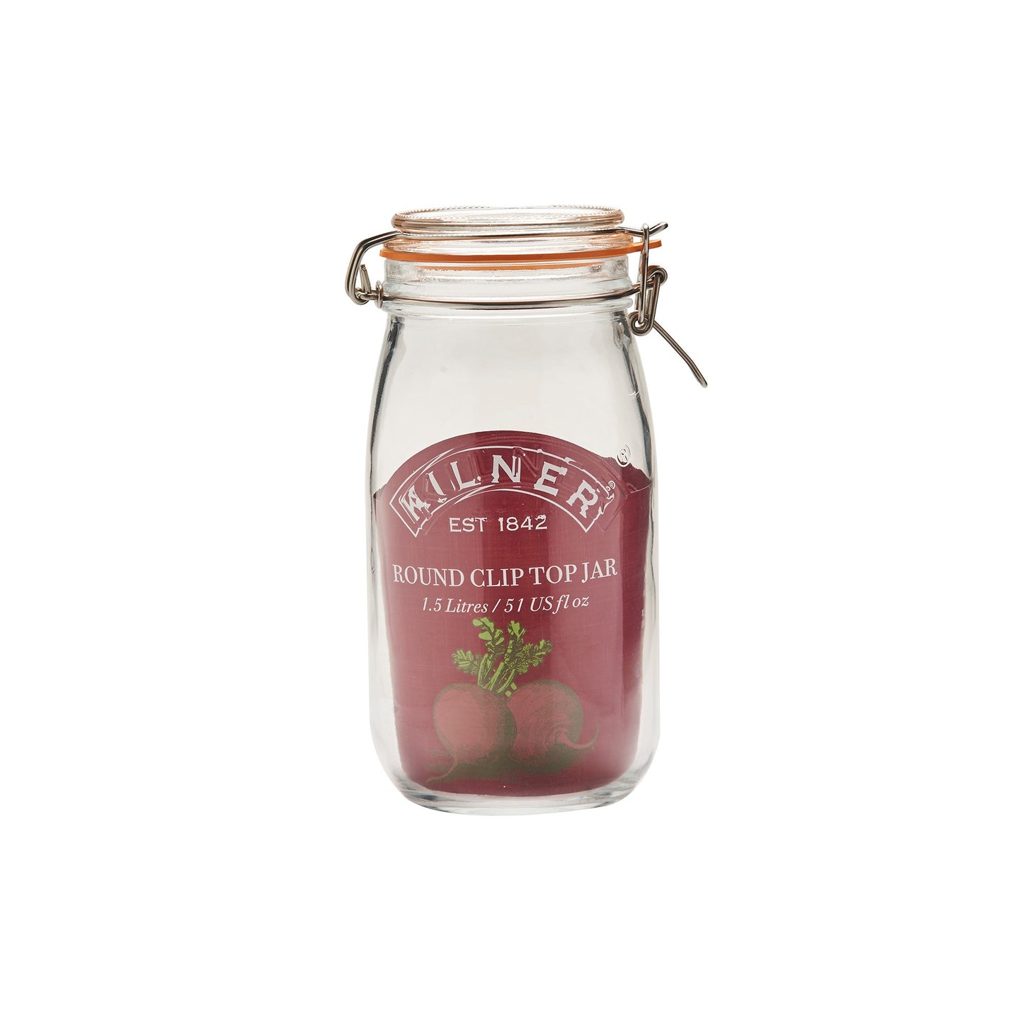 Clip Top Round Jar 1.5 Litre