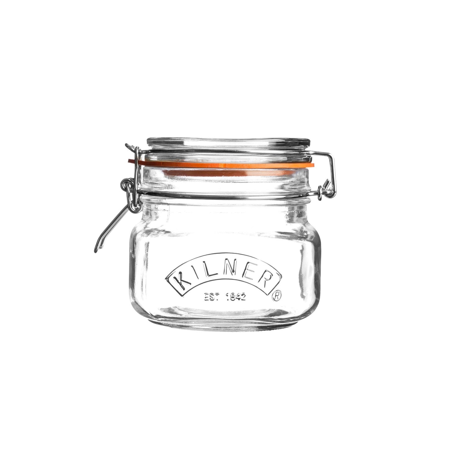 Clip Top Square Jar 0.5 Litre