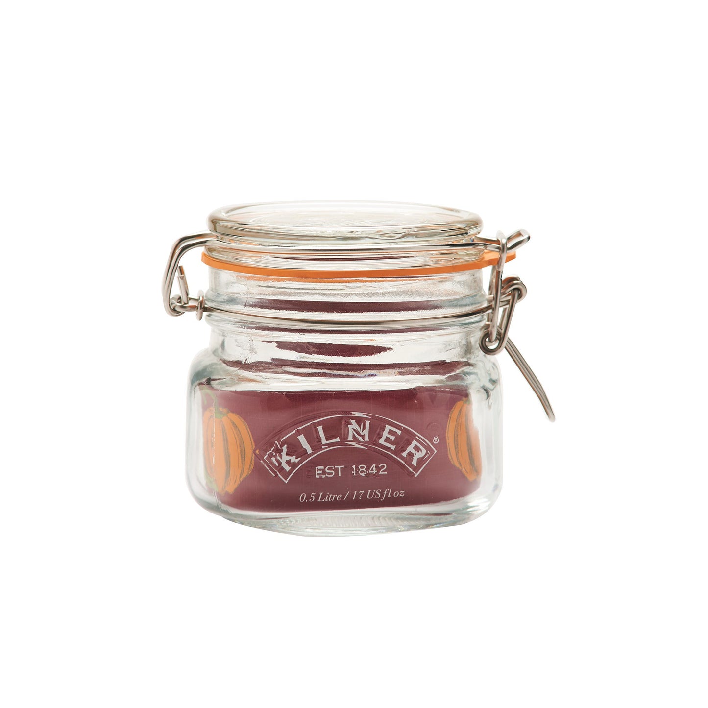Clip Top Square Jar 0.5 Litre