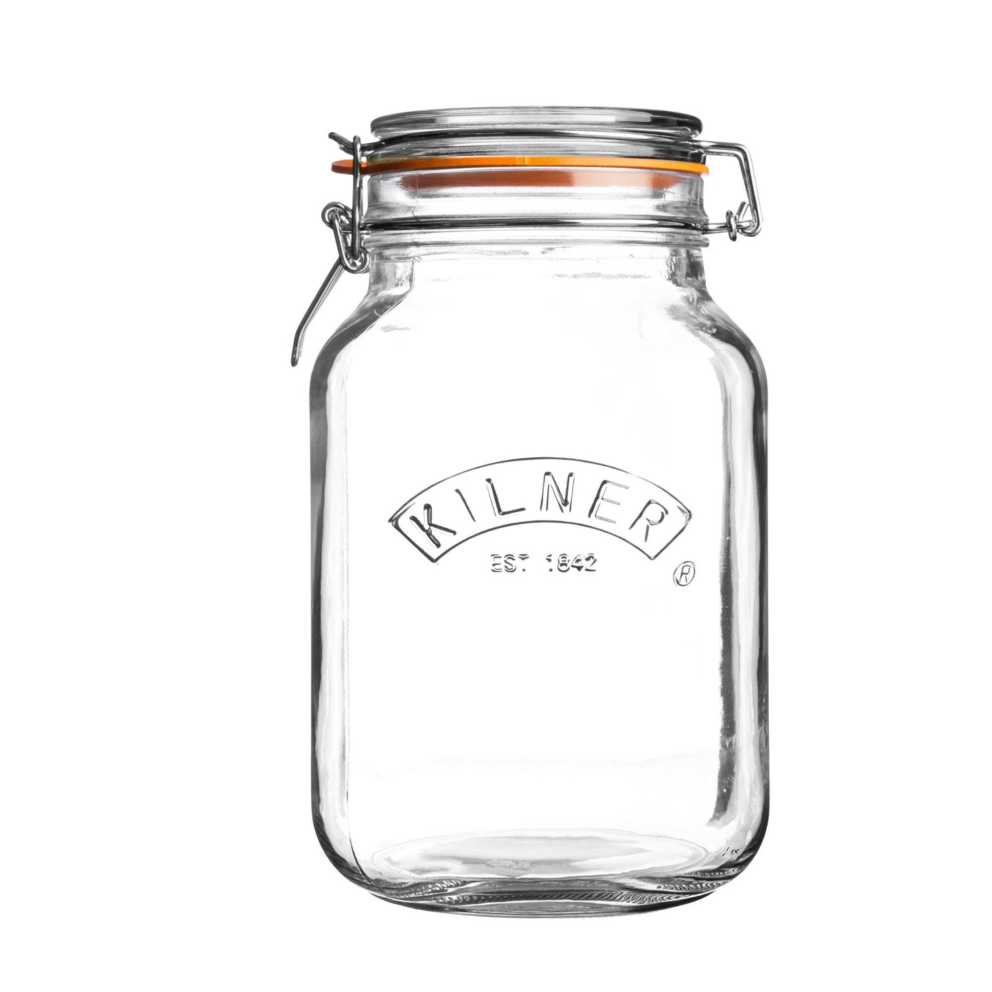 Clip Top Square Jar 2 Litre