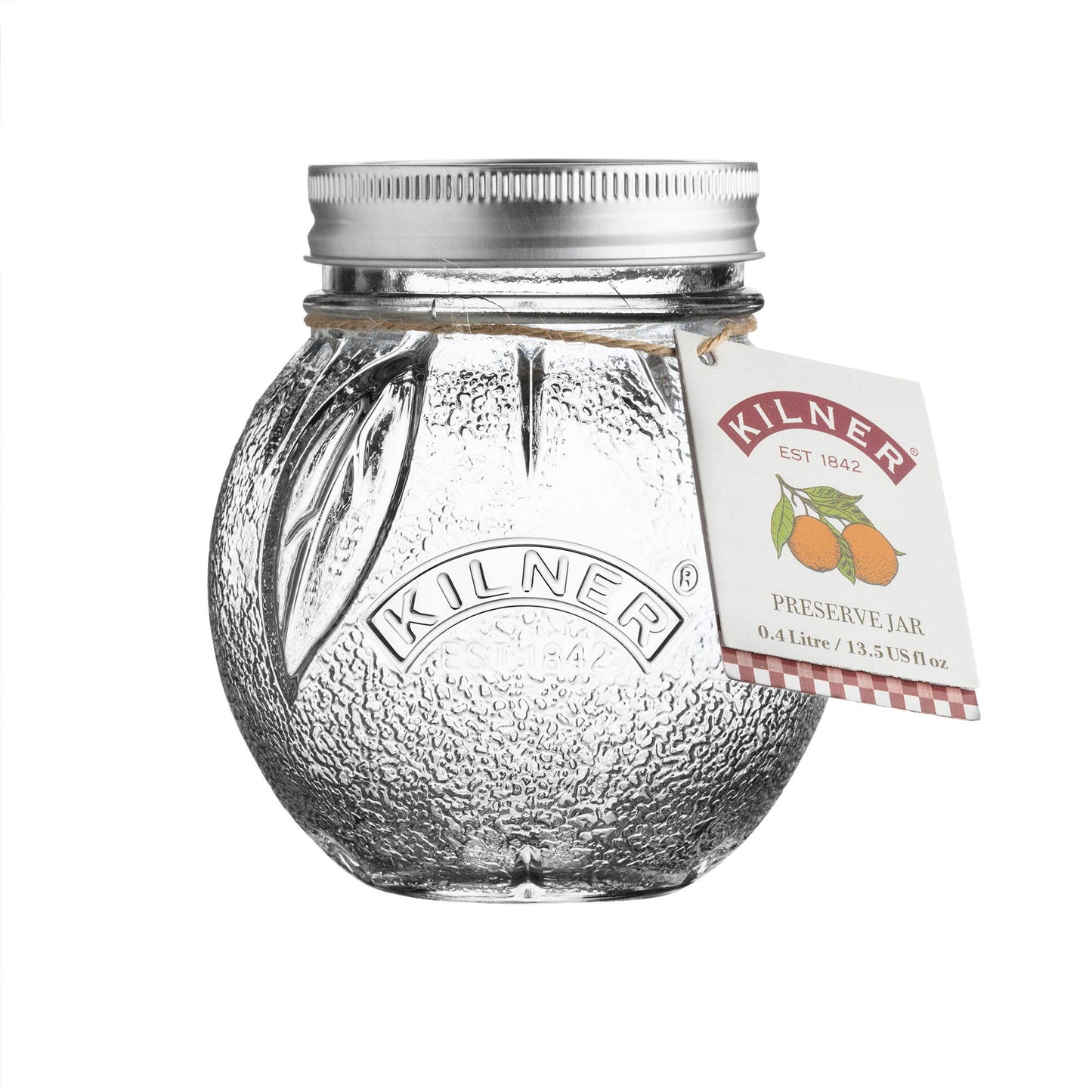 Orange Fruit Preserve Jar