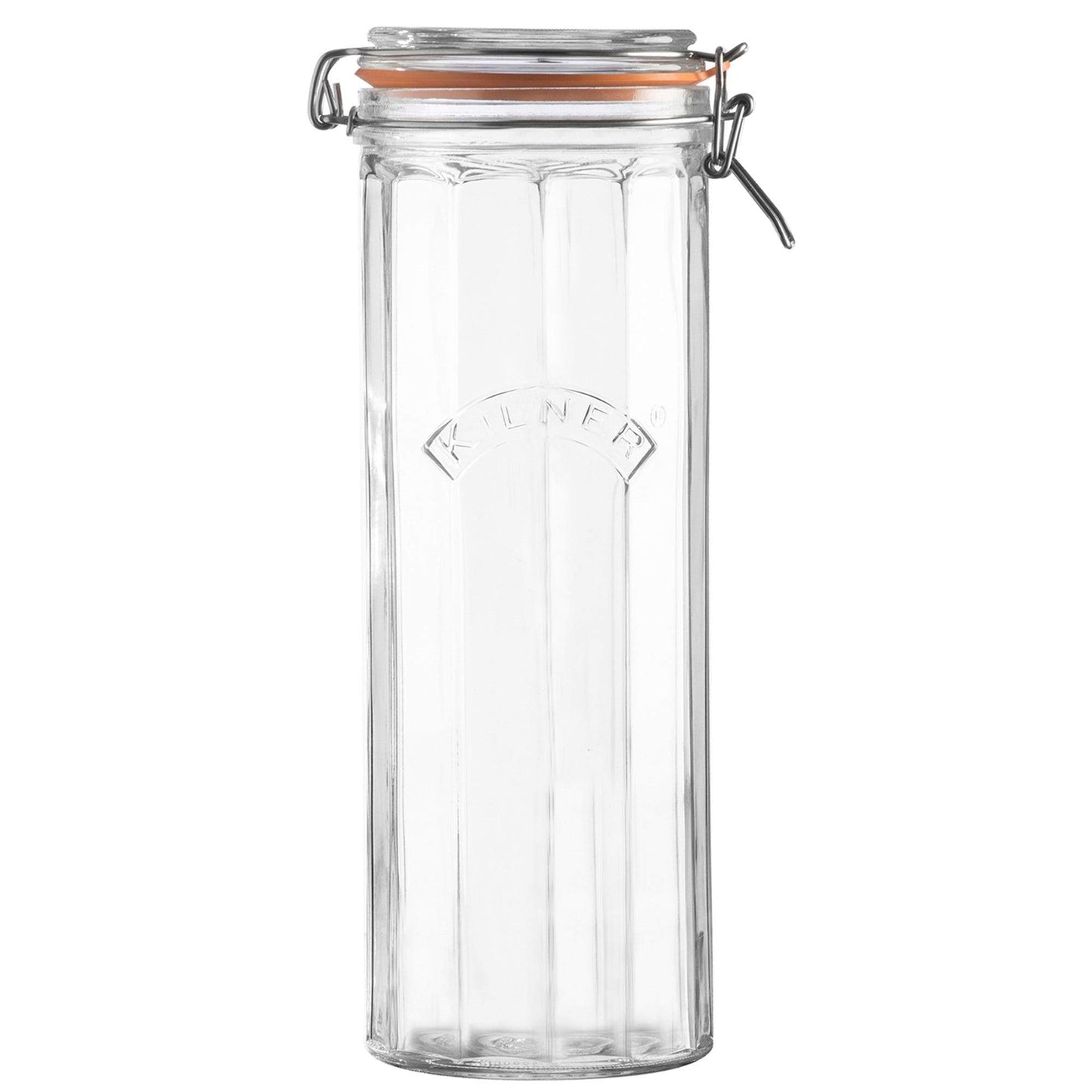 Facetted Clip Top Jar