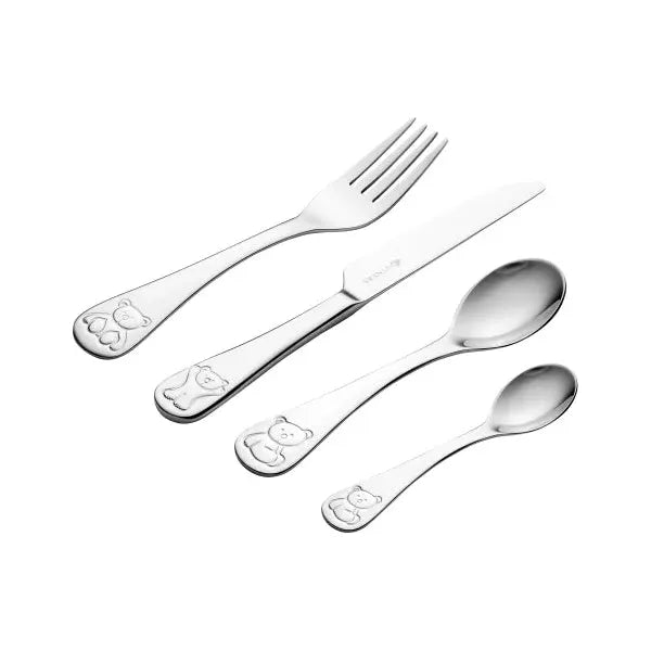 Bertie 4 Pce Kids Cutlery Set Giftbox