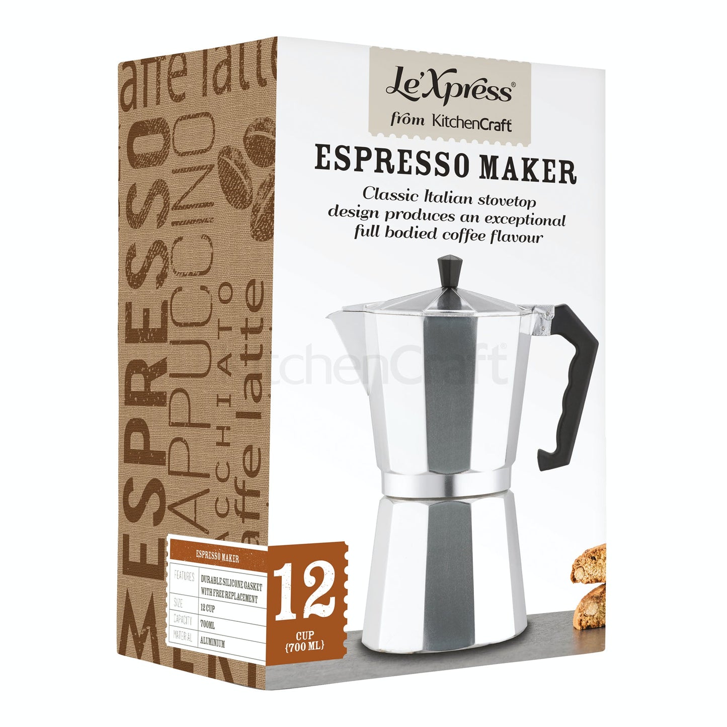 La Cafetière Venice Aluminium Espresso Maker,