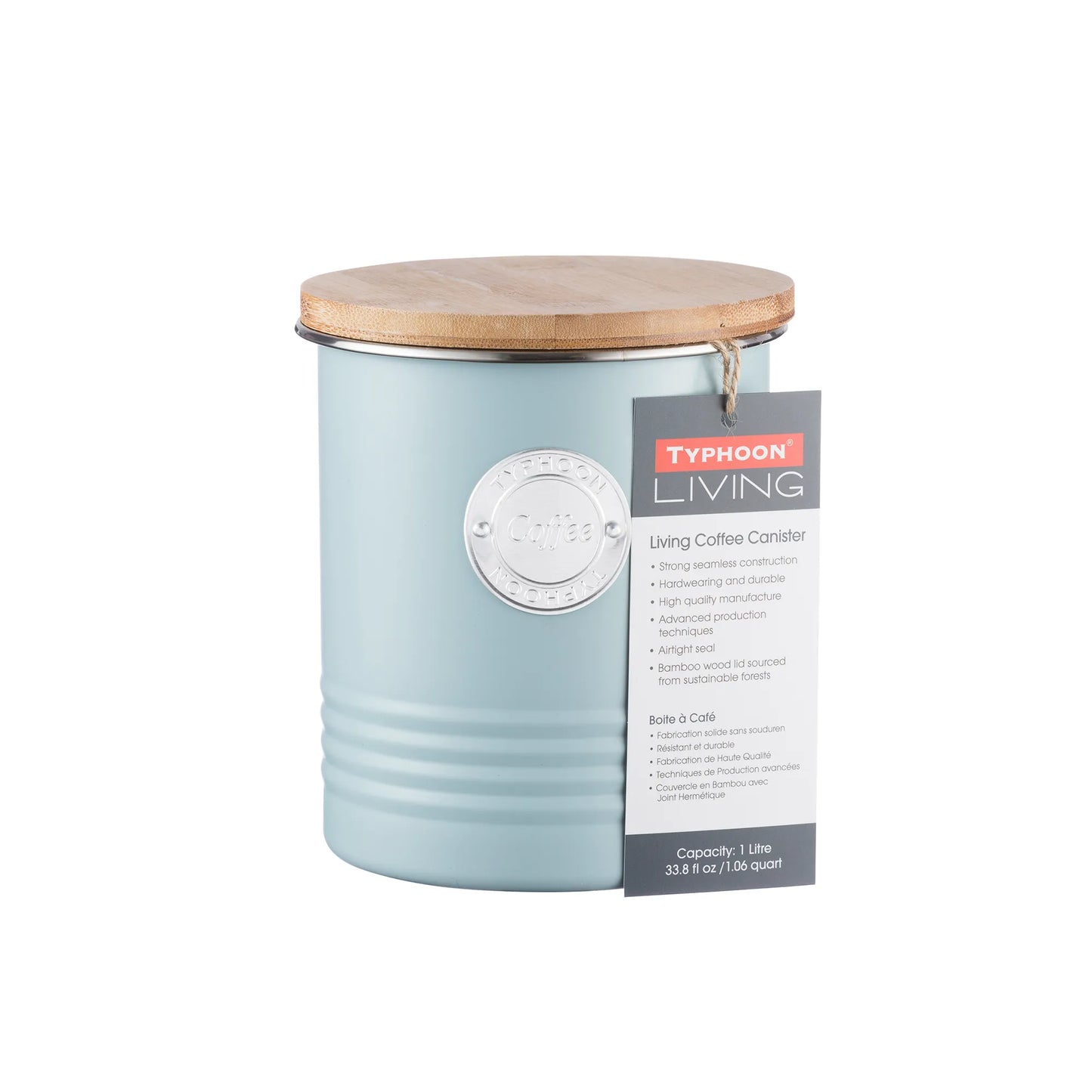 Living Coffee Canister Blue 1 Litre