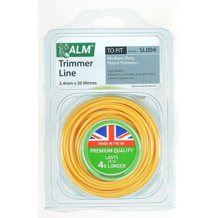 ALM Round Trimmer Line (20m X 2.4mm) For Medium Weight Petrol Trimmers
