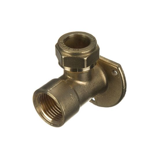 PC15 Prima Compression Wallplate Elbow 15mm x 1/2" Female