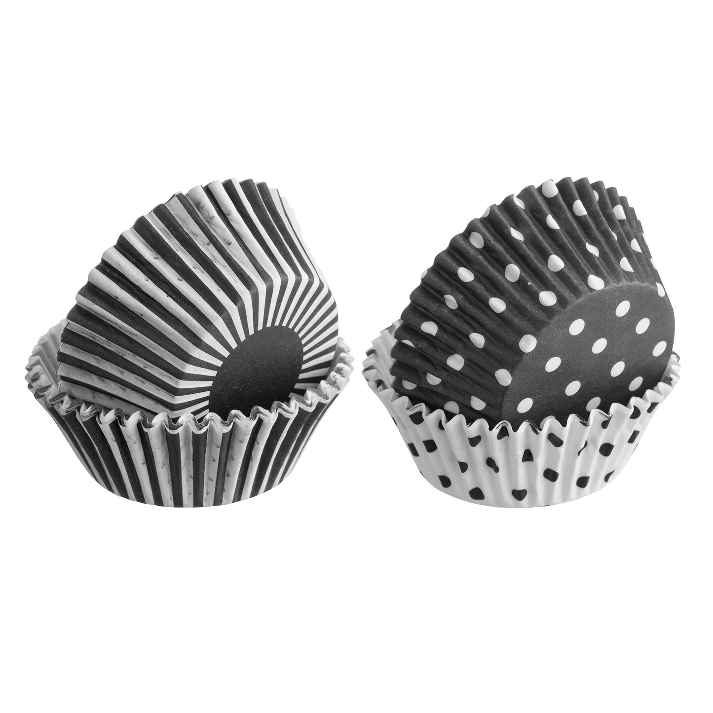 Set 100 Mixed Monochrome Cupcake Cases