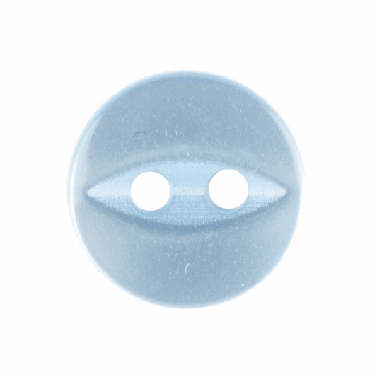Fish Eye Button Baby Blue