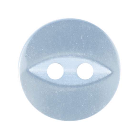 Fish Eye Button Baby Blue
