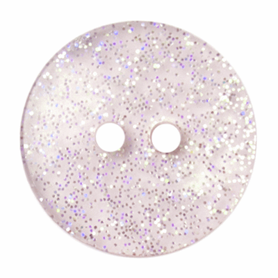 Glitter Button Pale Pink 18mm