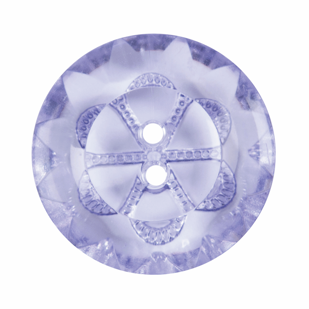 Clear Purple Button 22.5mm