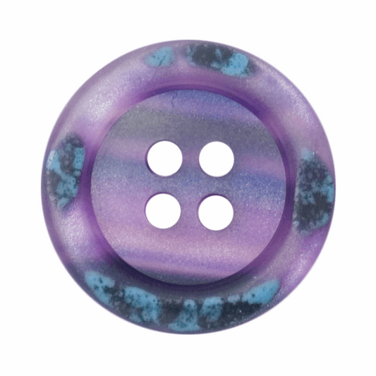 Rimmed Purple/Blue Button 18mm