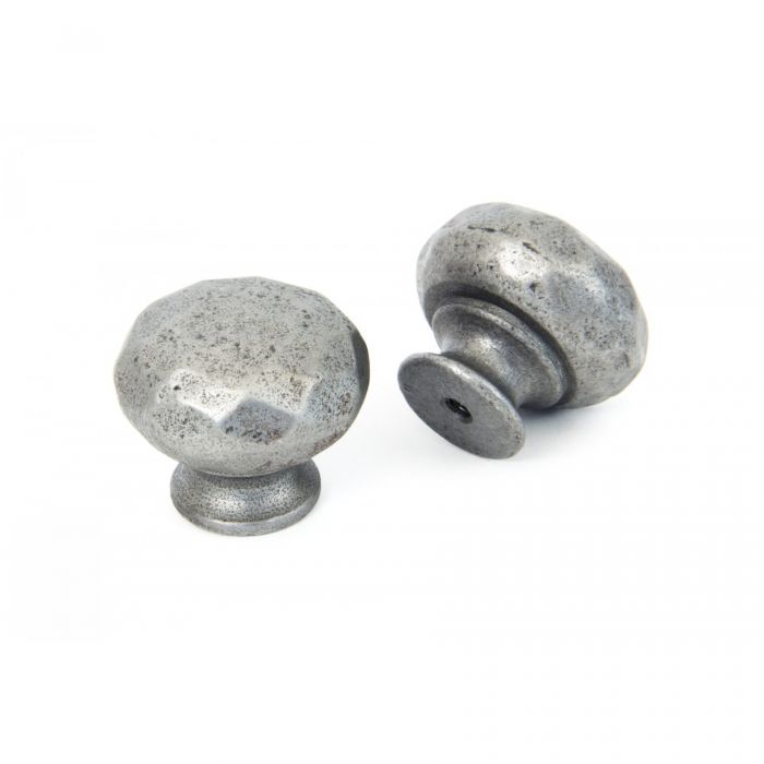 Natural Smooth Hammered Knob