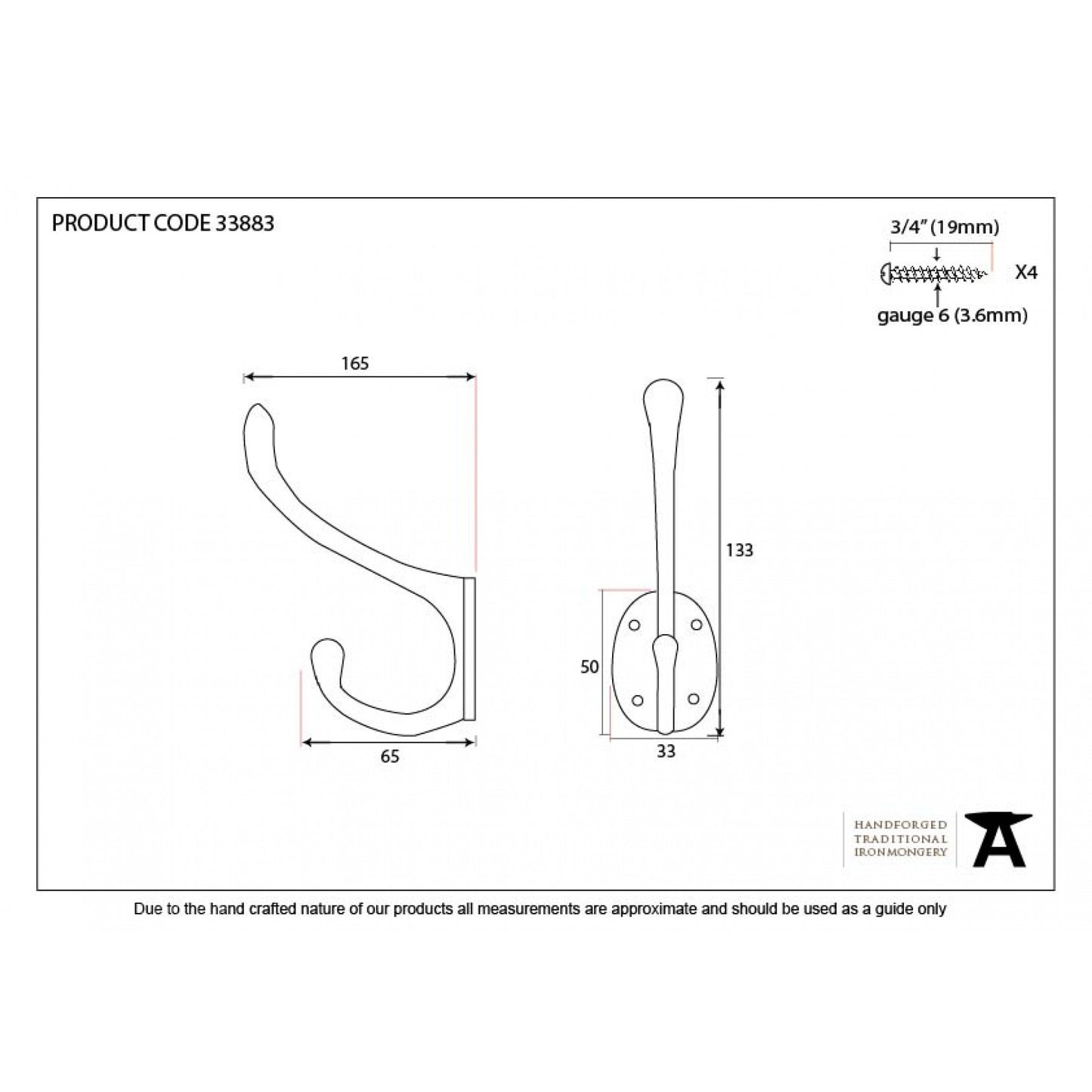 Black Celtic Hat & Coat Hook