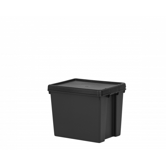Wham® Bam 24L H.Duty Box & Lid Black Recycled