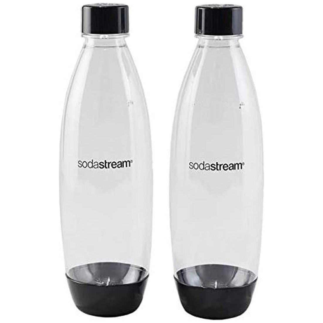 Sodastream Fuse 1 Litre Bottle Twin Pack Black