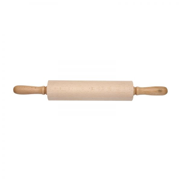 KitchenCraft Beech Wood Revolving 44cm Rolling Pin