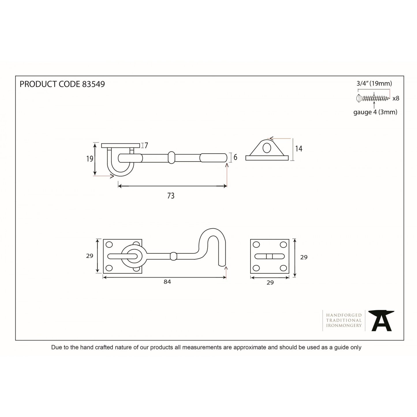 Polished Brass 3" Cabin Hook