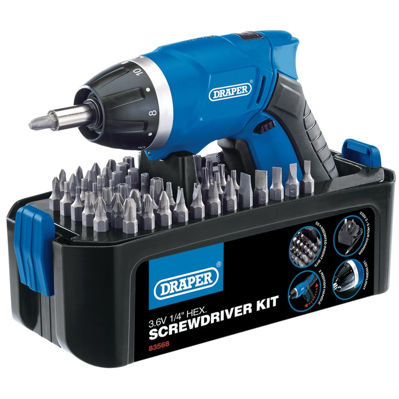 3.6V Cordless Li-Ion Screwdriver Kit