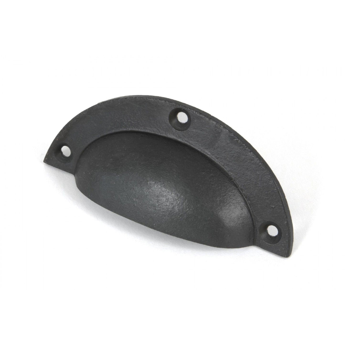 Black 4" Plain Drawer Pull