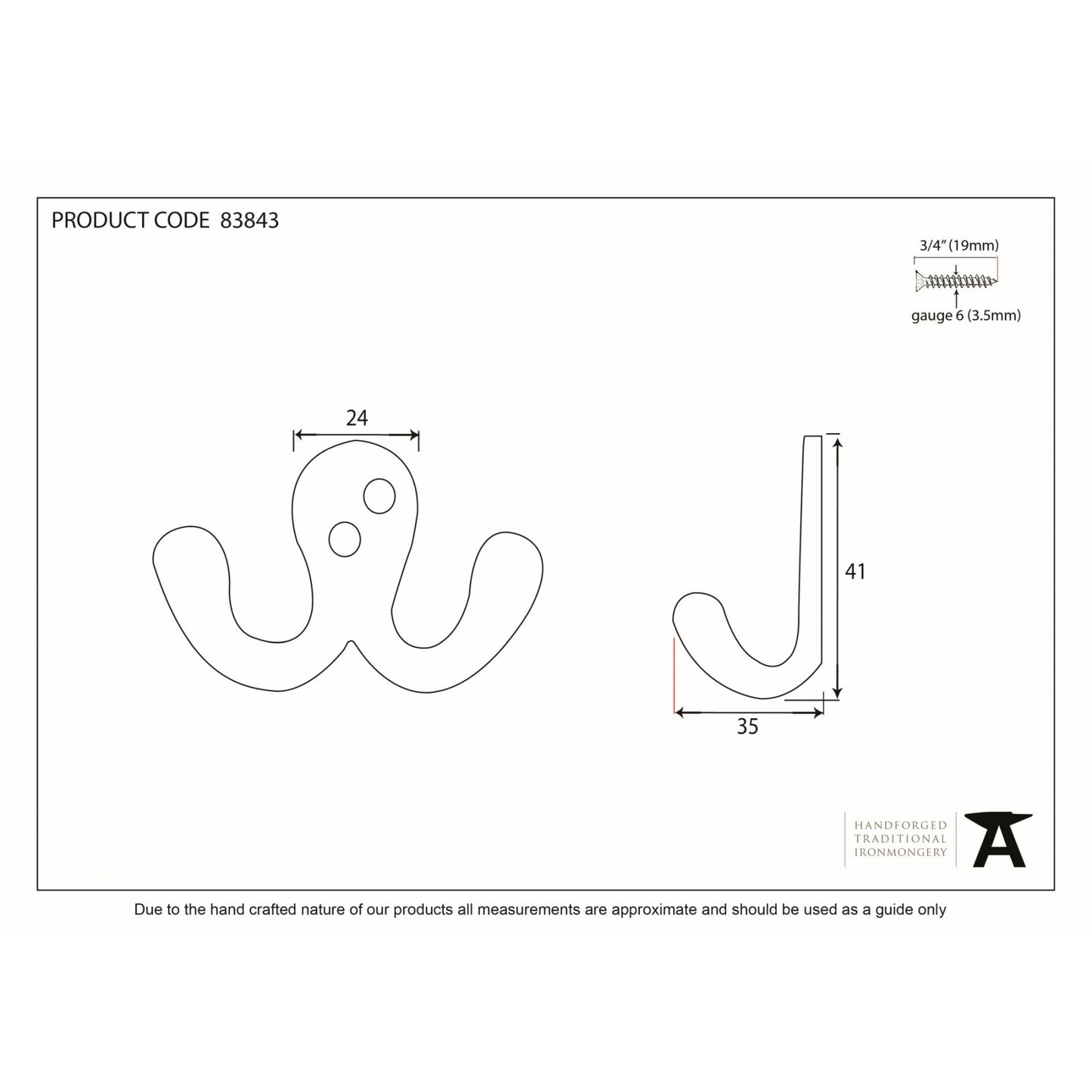 Black Celtic Double Robe Hook