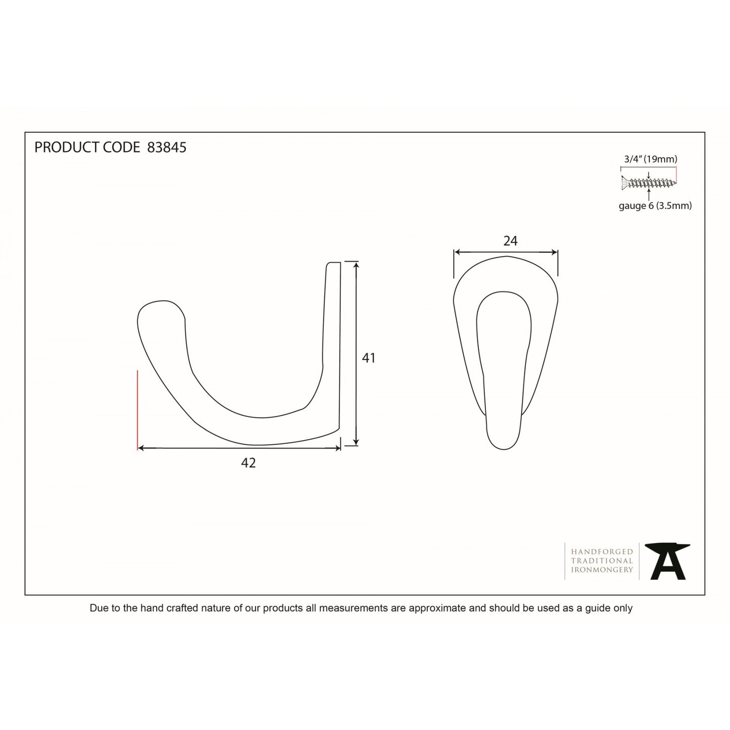Black Celtic Single Robe Hook