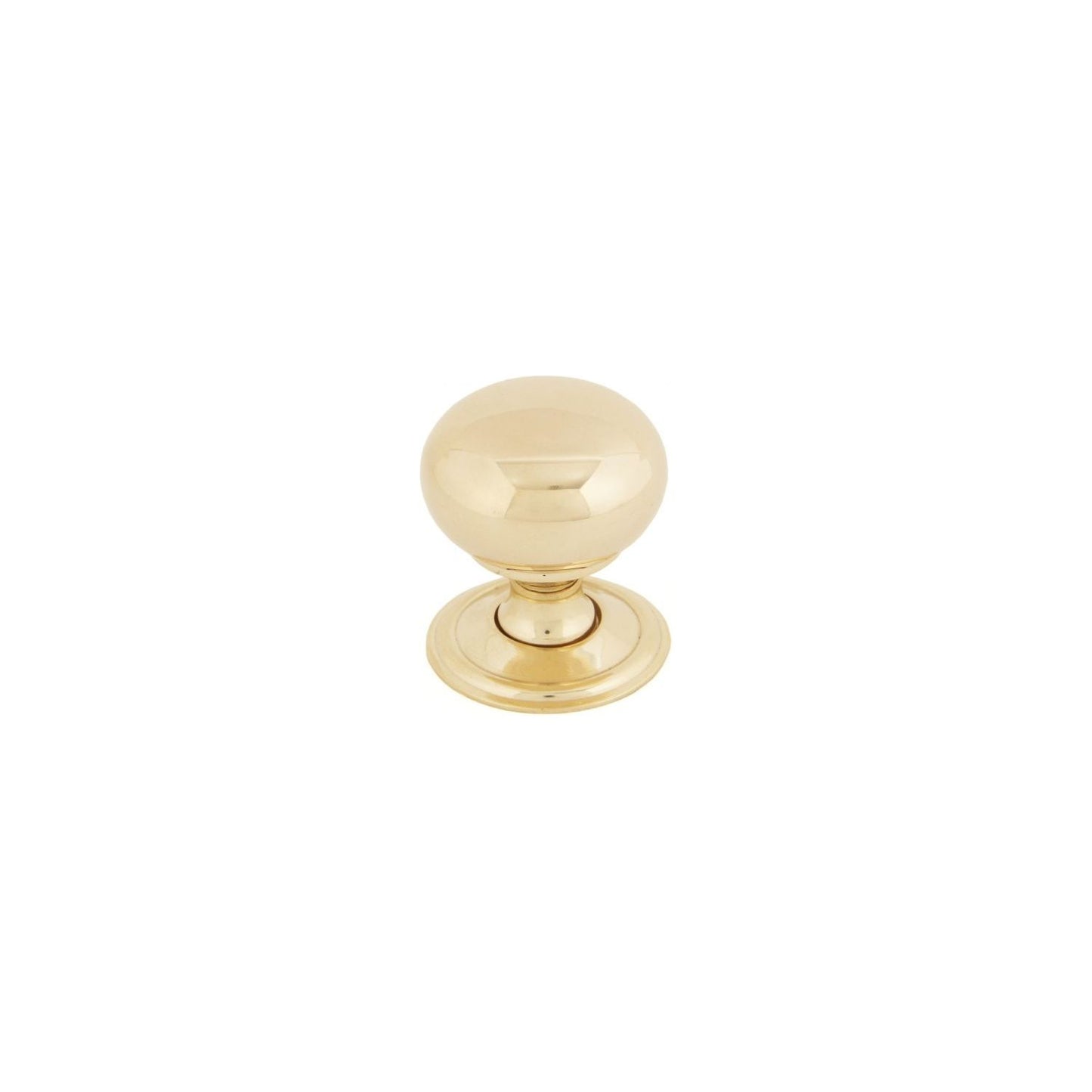 Polished Brass Mushroom Cabinet Knob