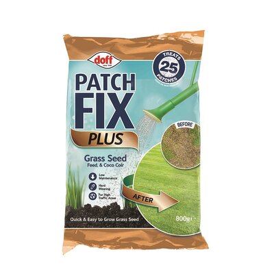 Doff Patch Fix Plus 25 patch - Grass Seed, Feed & Coco Coir 800g