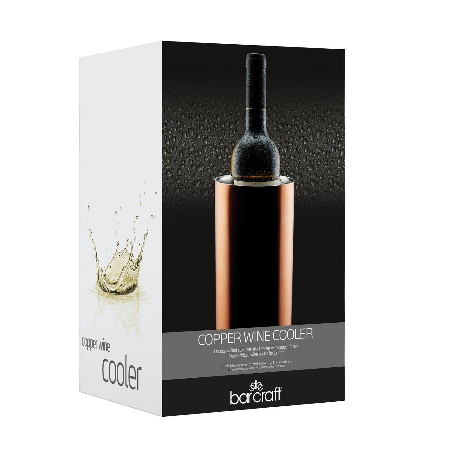 Double Walled Copper Finish Wine Cooler