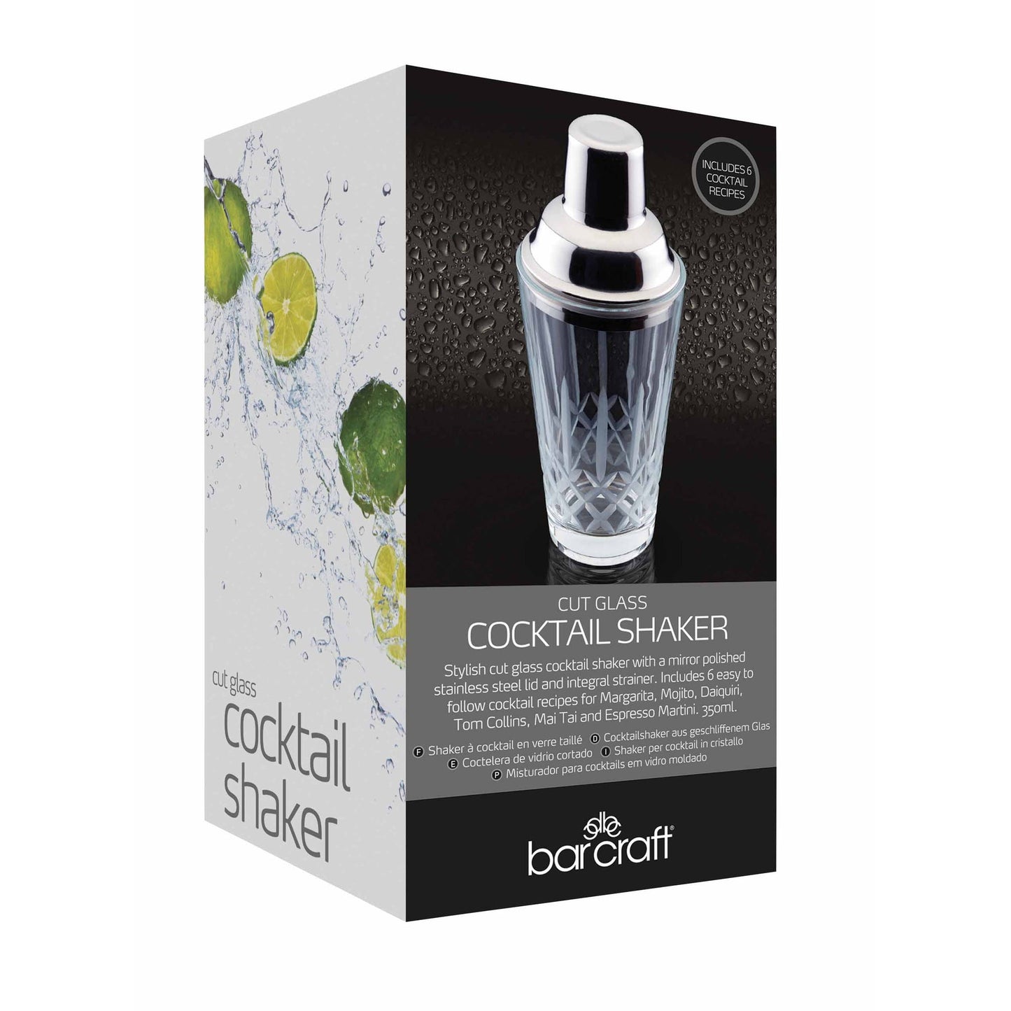 Cut Glass Cocktail Shaker