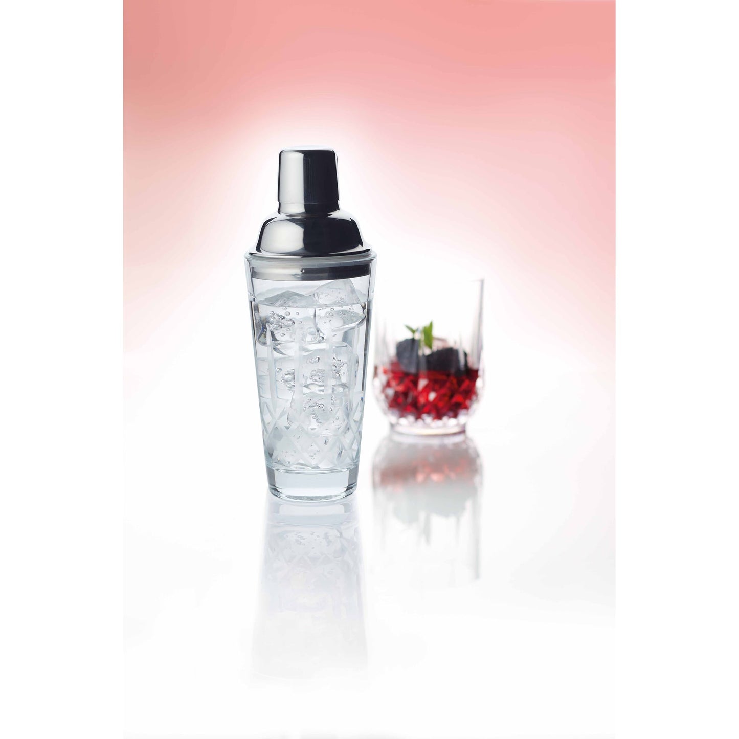 Cut Glass Cocktail Shaker