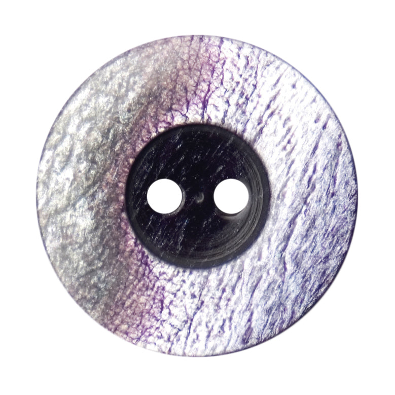 Purple and Pearl Rimmed 2 Hole 23mm Button