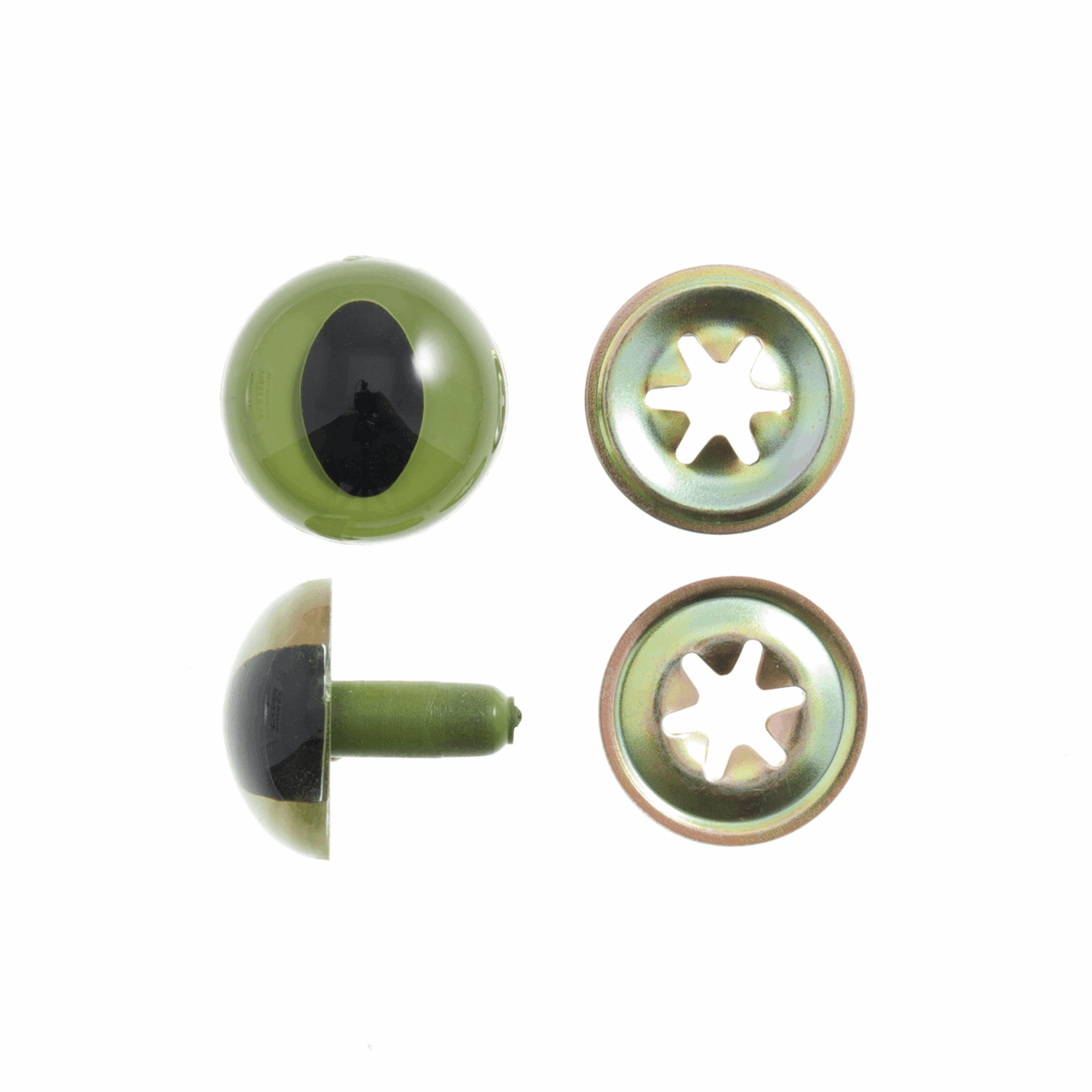 Toy Eyes: Safety: Cats: 15mm: 4 Pack