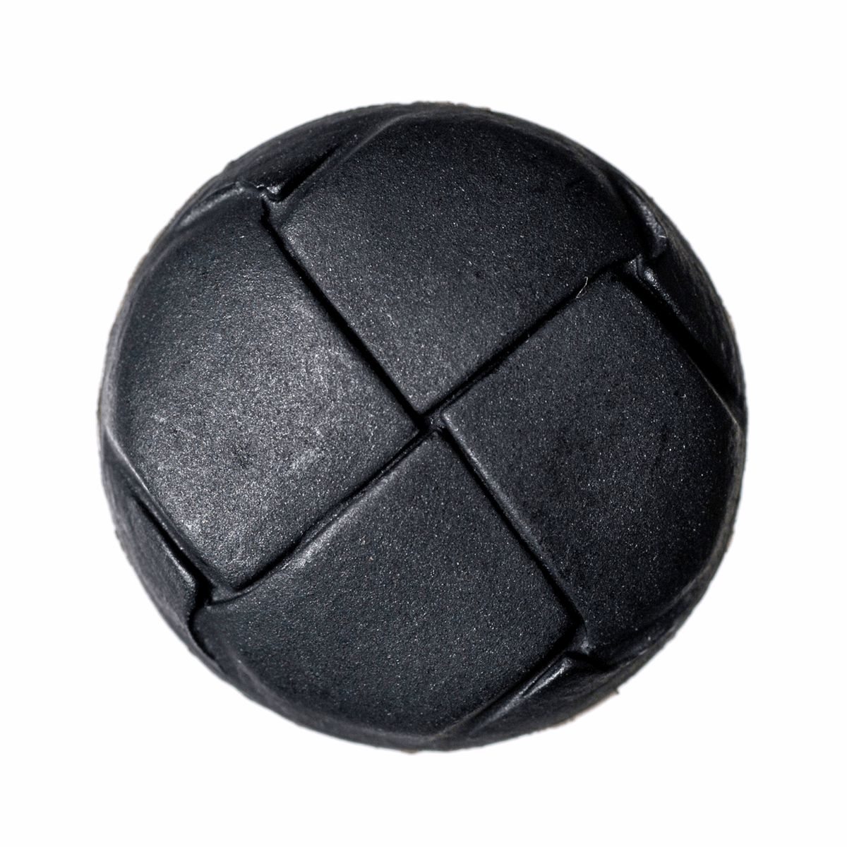 23mm Imitation Leather Shank Button: Black