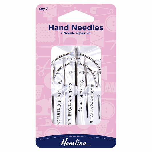 Hand Sewing Repair Needles: 7 Pieces