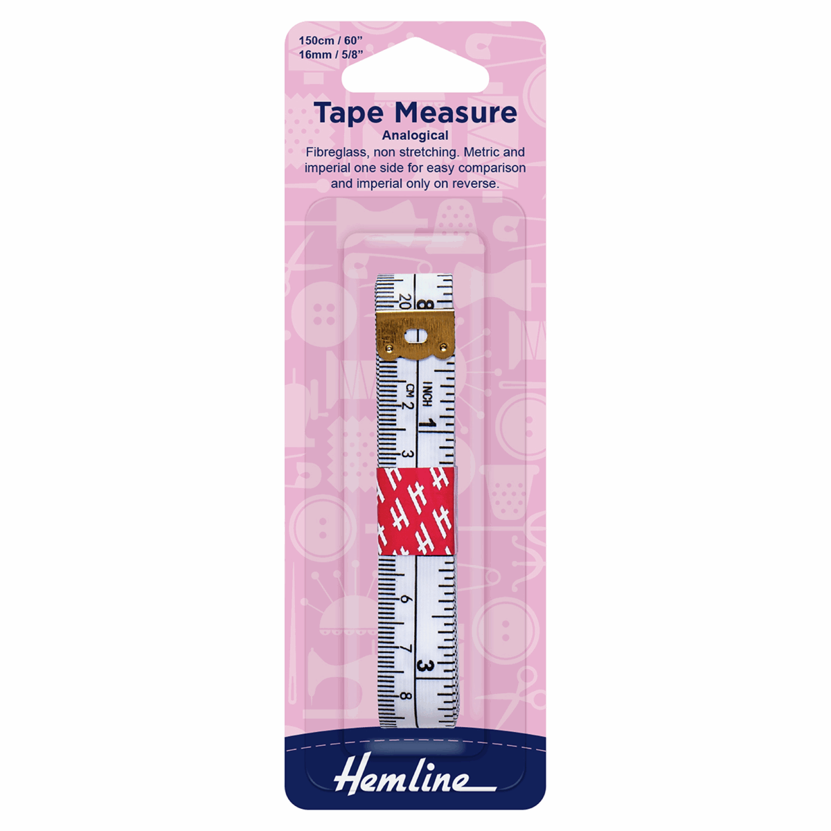 Tape Measure: Analogical Metric/Imperial: 150cm