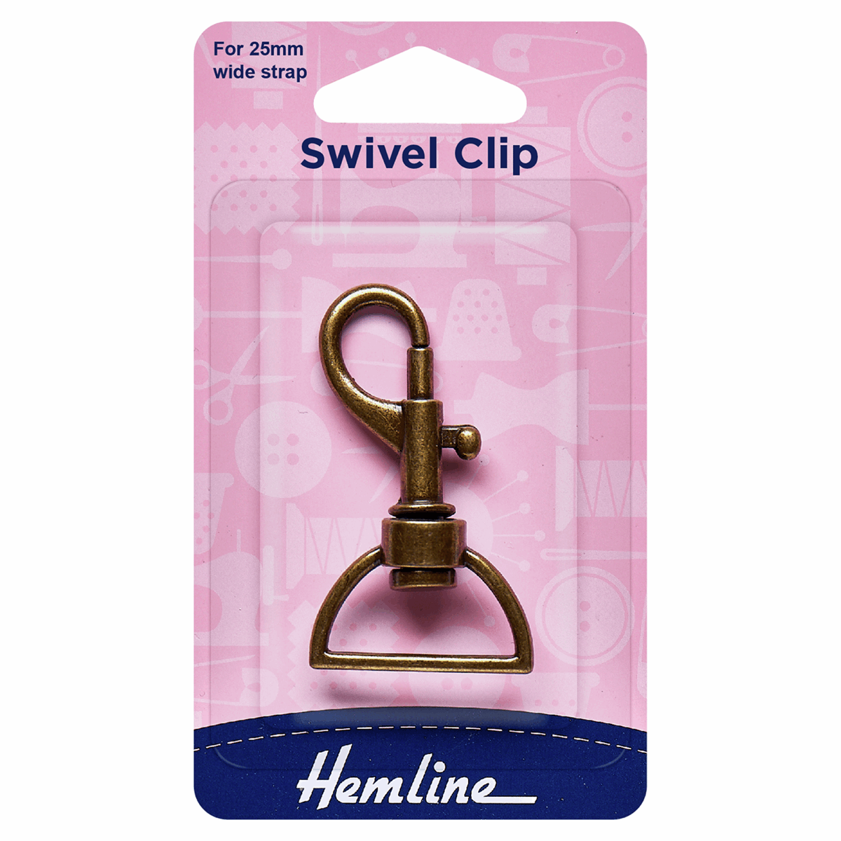 Swivel Clip: 25mm: Nickle