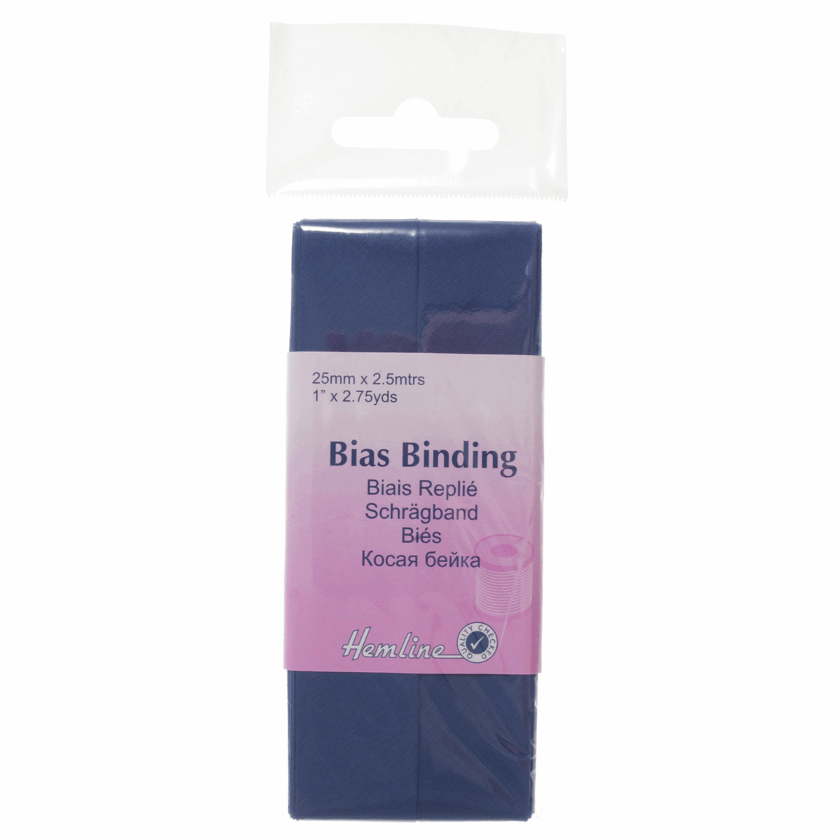Bias Binding: Polycotton: 2.5m x 25mm: