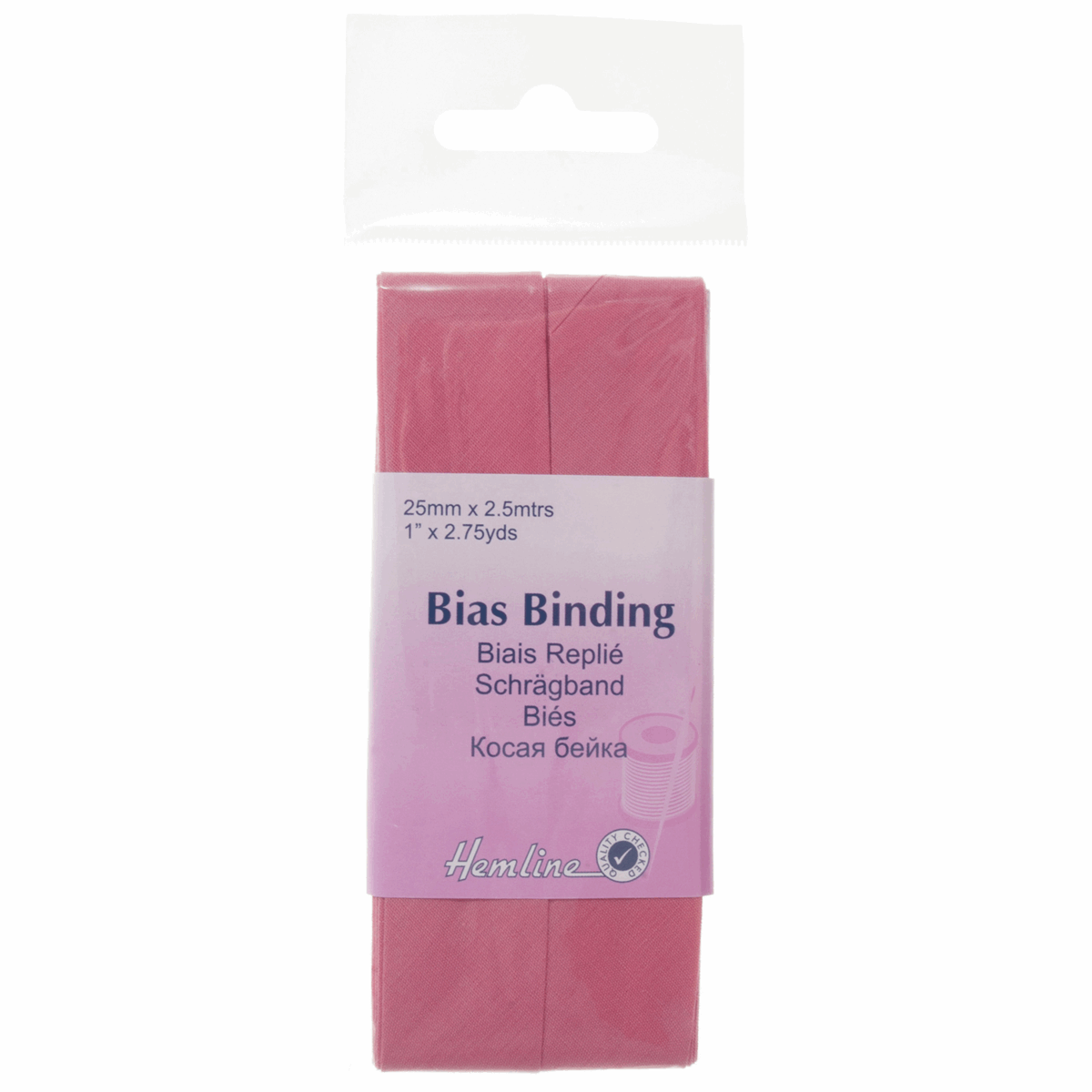 Bias Binding: Polycotton: 2.5m x 25mm: