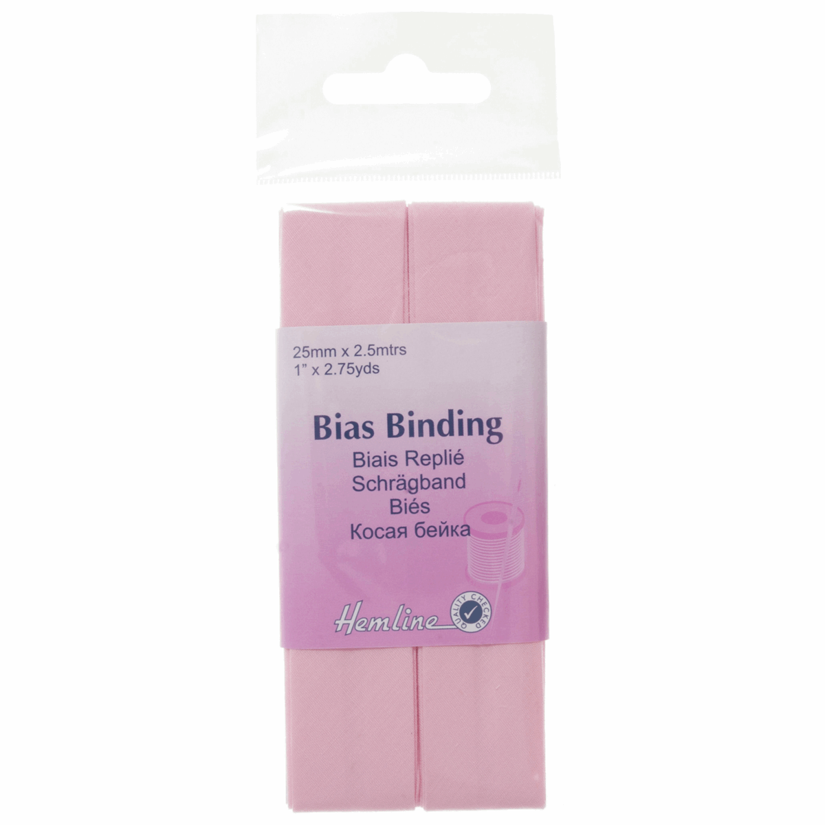 Bias Binding: Polycotton: 2.5m x 25mm: