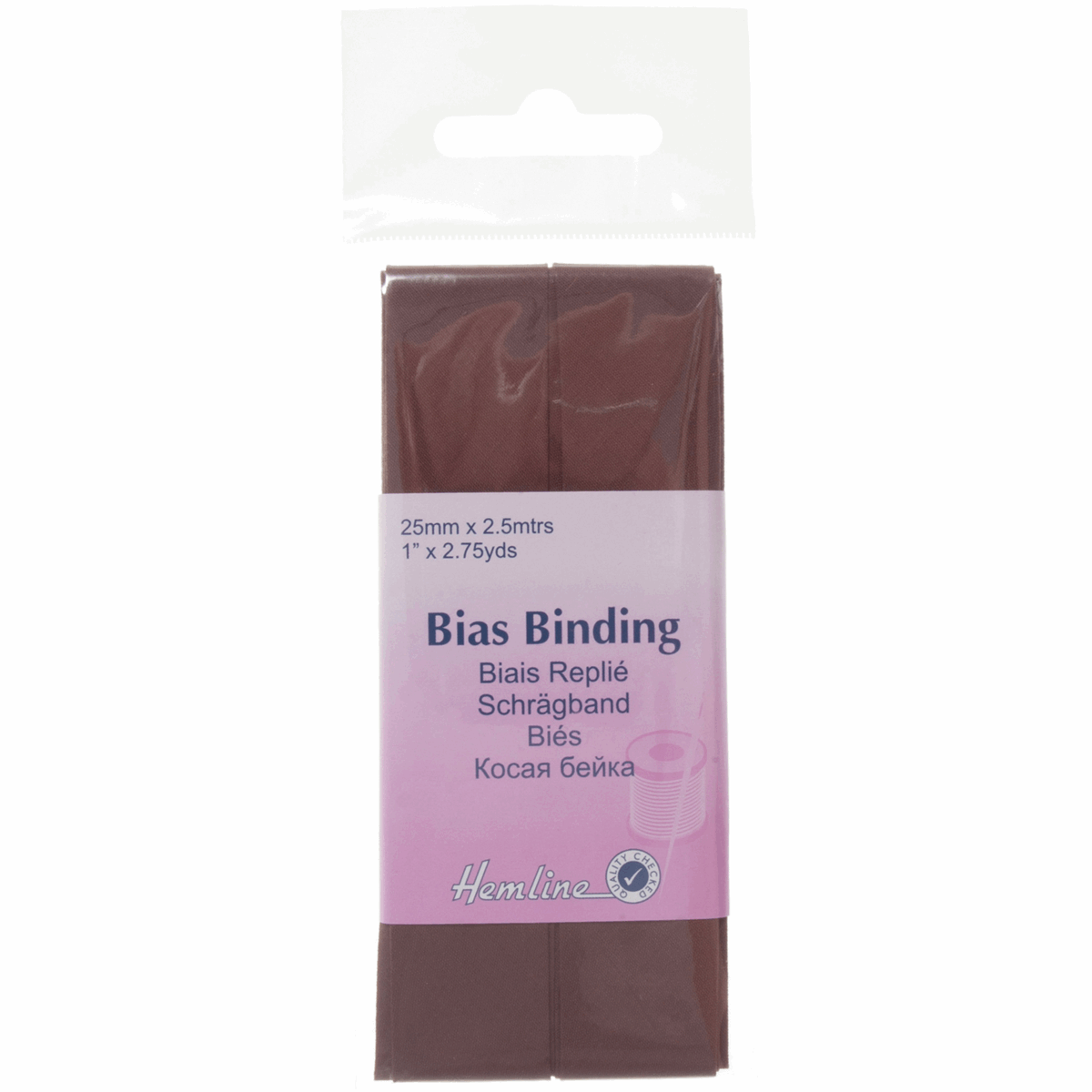 Bias Binding: Polycotton: 2.5m x 25mm: