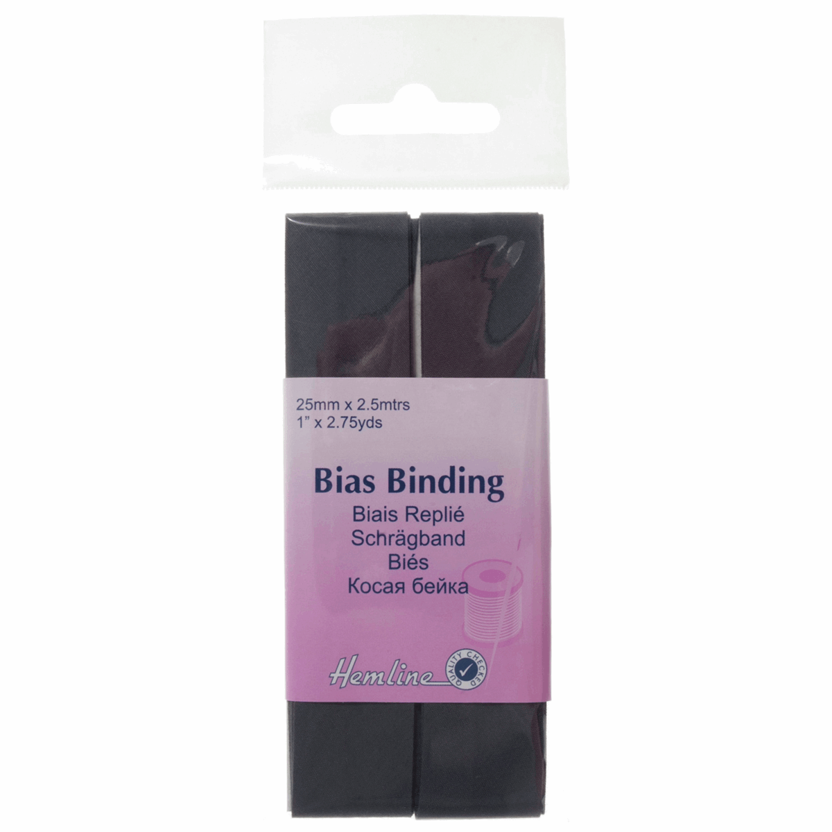 Bias Binding: Polycotton: 2.5m x 25mm: